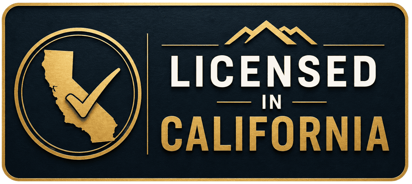 Licensed in California